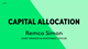 Capital allocation - Remco Simon